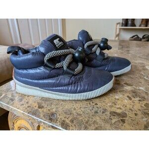 Sorel Out N About Puffy Lace Womens Boots Size US 8 Blue